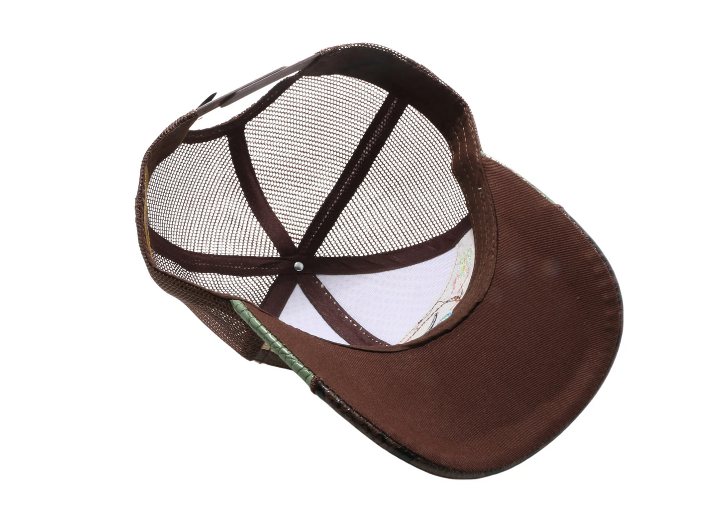 STRAW HAT COW SKULL BEIGE/BROWN