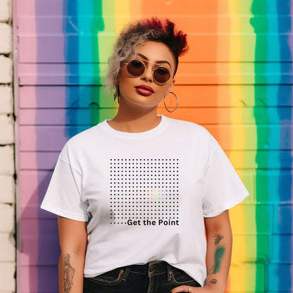 Modern Get the Point LGBTQ+ T-shirt Casual Cotton Top Summer Basic Breathable Fabrics Menswear Crewneck